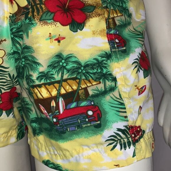 VGT surfer large floral print Hawaiian swim shorts. Size Large - Picture 1 of 8